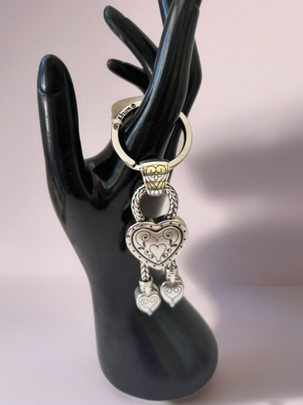 Brighton Heart Keychain Bolo Brighton Eliza Key Fob, Vintage - Picture 4 of 5